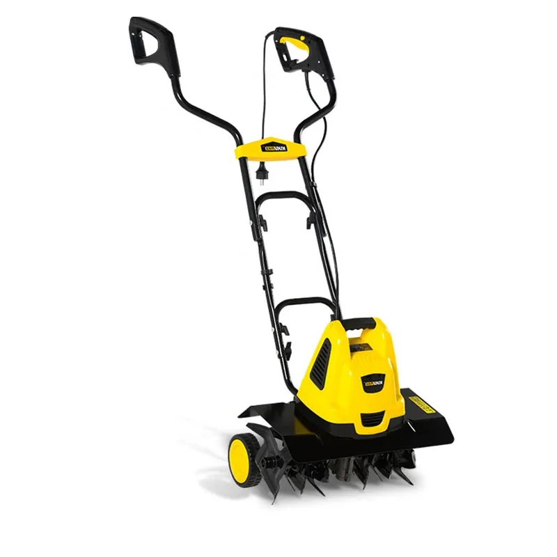 

Electric Scarifier Small Plowing Machine Garden Soil Ploughing Digging Loosening Tool Rotary Cultivator Bulldozer