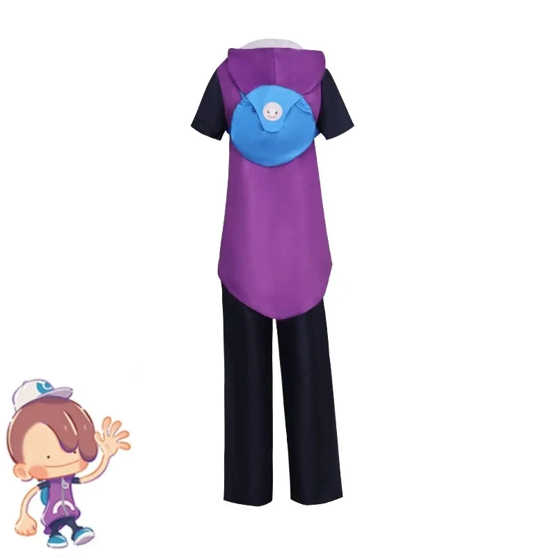 

Euro 7 Cos Cosplay Costume Ditto Pre-transformation Blue Daily Outfit Anime Role-play Casual Long Sleeve Hat Set with 【【【2