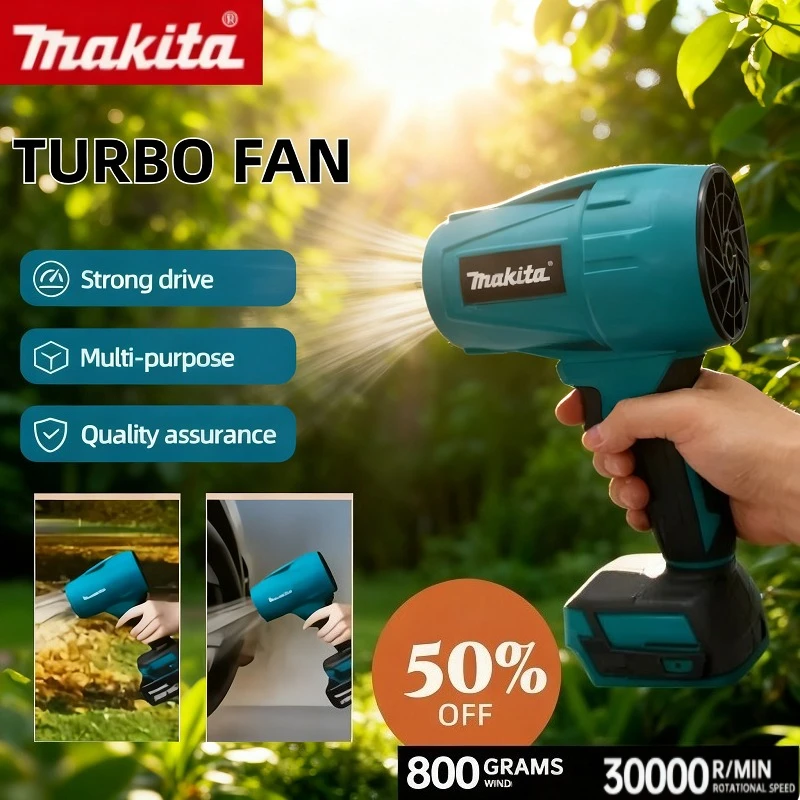 

Makita 30000 об/мин, бесщеточный электрический воздушный пылесос, скорость ветра, турбо-сильный вентилятор, турбоструйный вентилятор, перезаряжаемый с легким инструментом для очистки