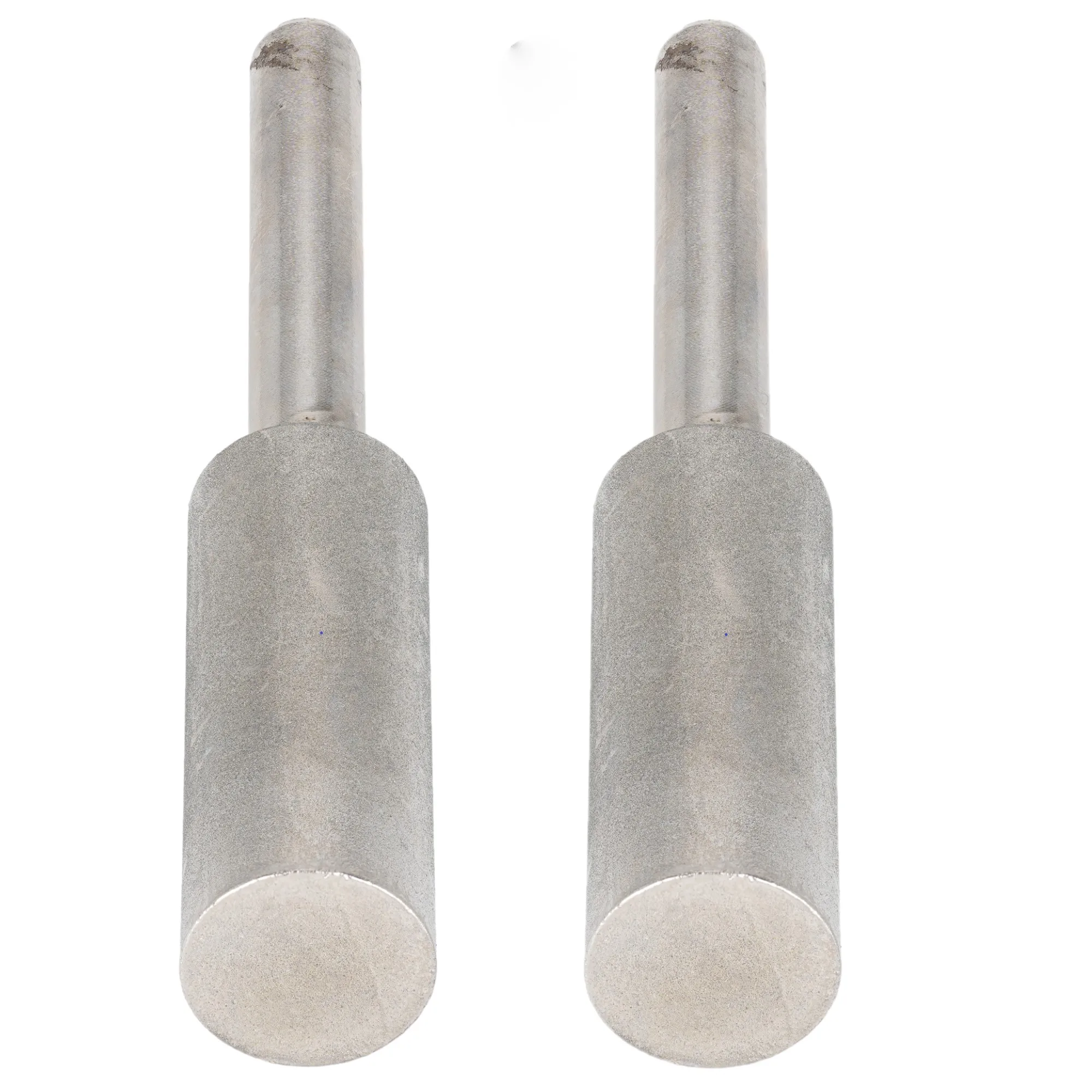 2Pcs Grit 1000 Diamond Coated Cylinder Mounted Points Grinding Head 10-14mm for Jewelry Stone Glass Carving Lapidary 6mm Shank