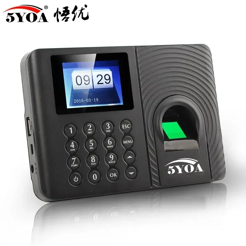 5YOA A10 A01 Biometric Fingerprint Time Attendance Clock Recorder Employee Recognition Device Electronic