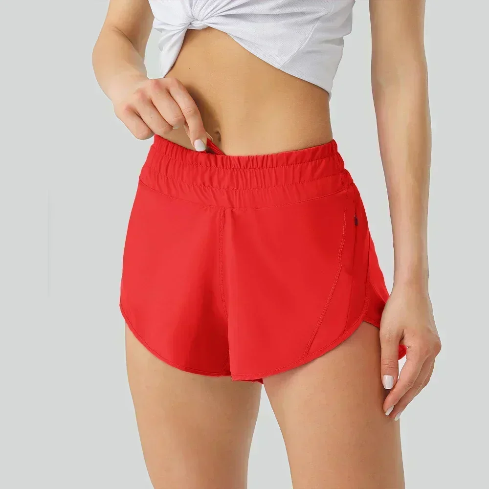 2024 hellere Farbe Frauen Yoga Sport Shorts mit Liner 3 \