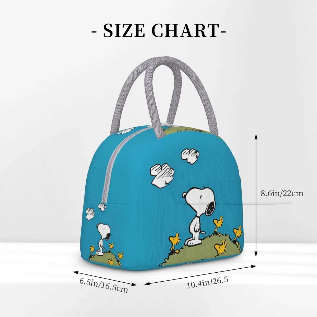 Snoopy Peanuts Insulated Lunch Bags Leakproof Meal Container Thermal Bag Lunch Box Tote School Travel Men Women view 5