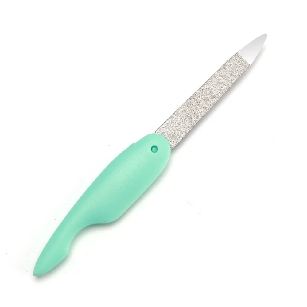 Cute Foldable Folding Nail File Stainless Double Side Nail Polishing Strip Durable Nail Care Polishing Stick Nail Salon