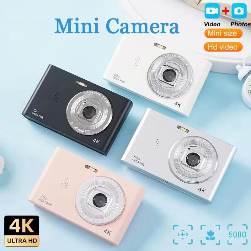 

4K Digital Camera 50mp HD Dual Lens Zoom Photography Travel Selfie Camera 2.4inch Screen Entry-level Campus Camera