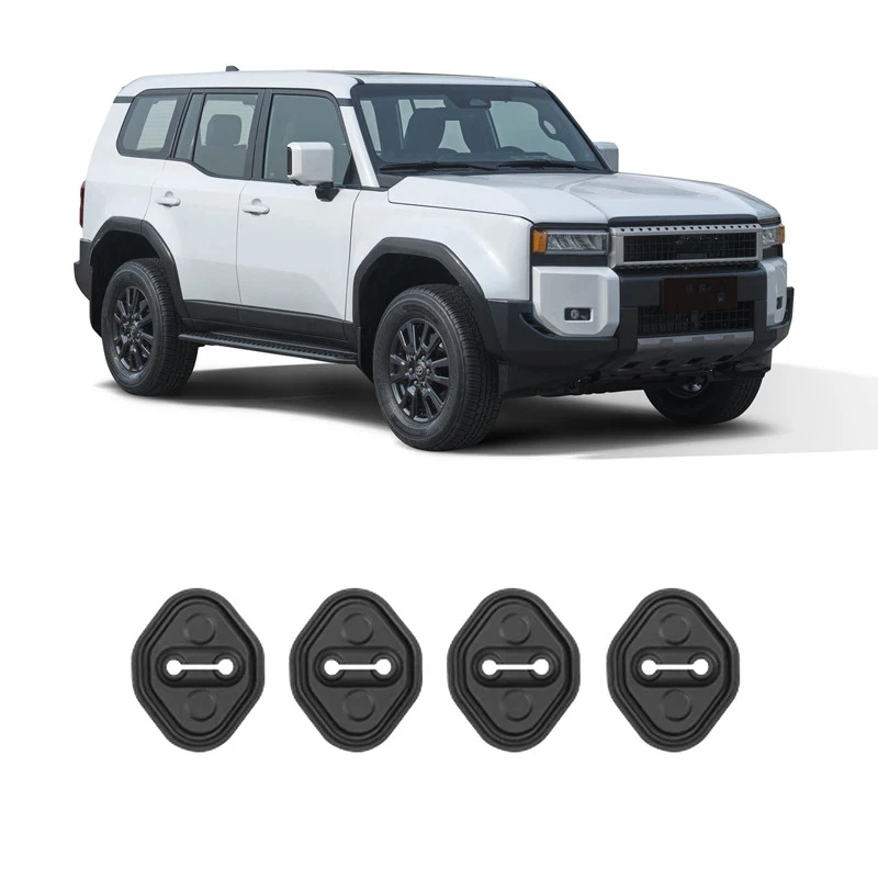 Pour Toyota Prado LC250 2024 2025 – Nouvelle Housse de Protection en Silicone pour Serrure de Porte – Produit de Modification Intérieure Dominant