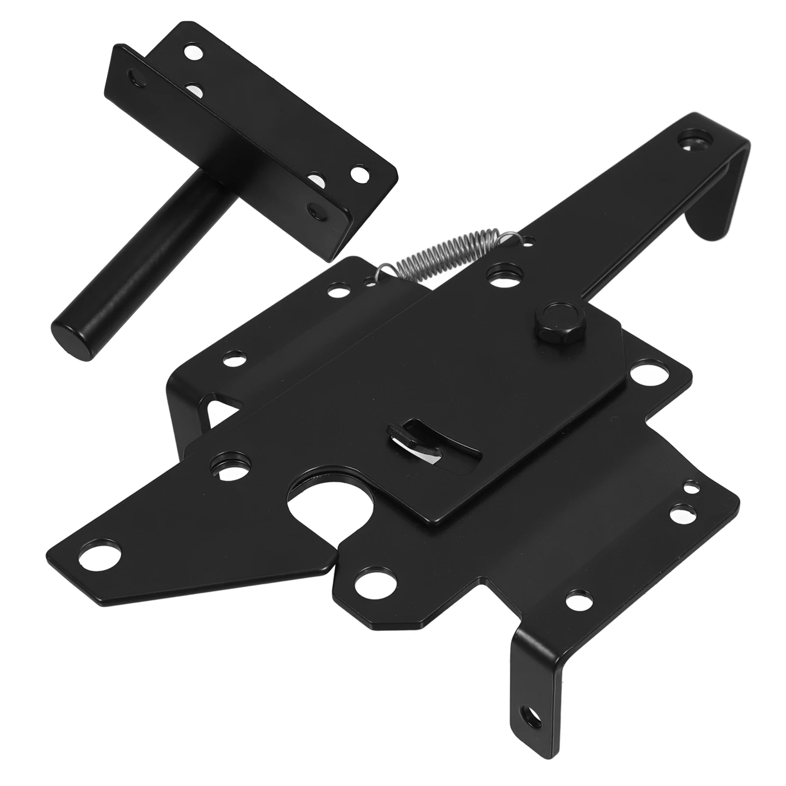 

Heavy Duty Gate Latch with Fasteners and Hinges Automatic Self-Locking for Wooden Metal Gates Residential Commercial Industrial