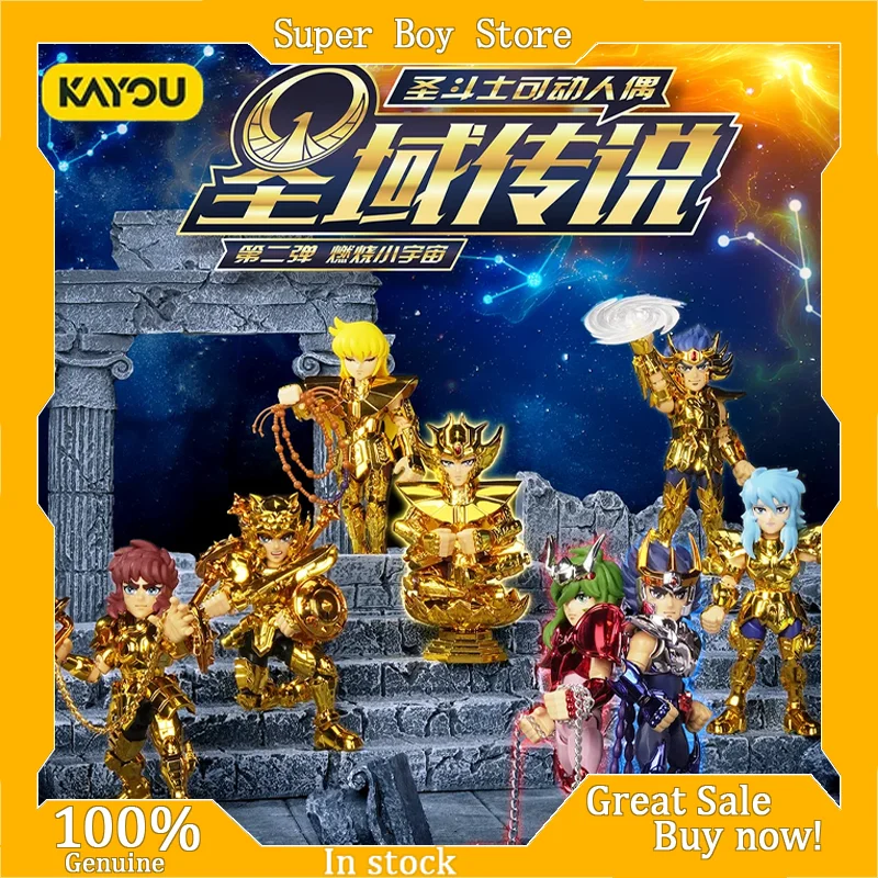

Kayou Saint Seiya Blind Box Gold Saint Assembled Action Figures Pegasus Aiolos Sagittarius Leo Scorpio Milo Toys For Anime Fans