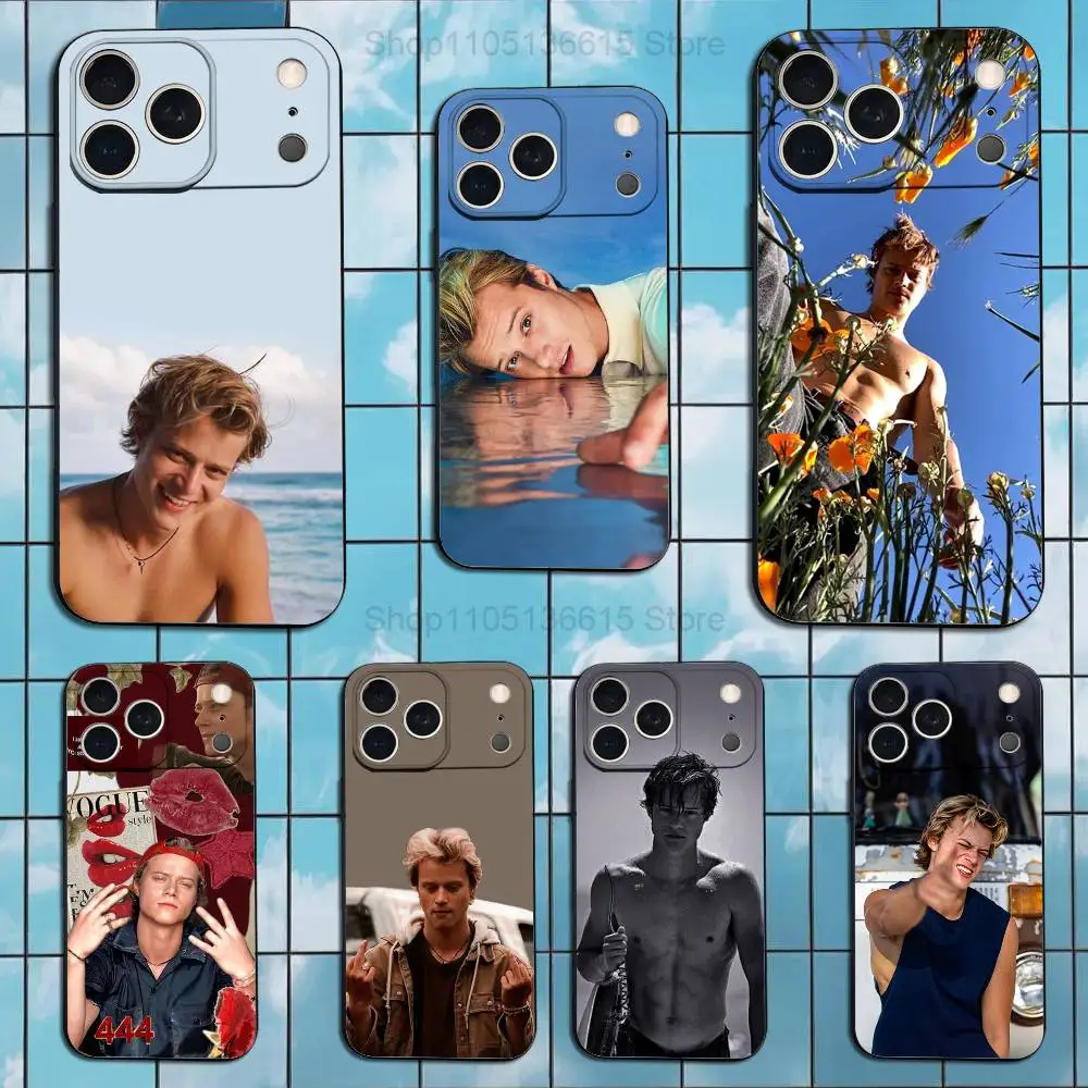 

R-Rudy P-Pankow Actor Phone Case For iPhone 17,16,15,14,13,12,11 Plus,Pro Max,XS,X,XR,SE,Mini,8,7,Soft Silicone Black Cover
