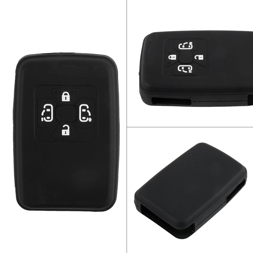 Car Silicone Key Case Remote Fob Cover For Toyota Estima Alphard Vellfire  4 Button Key Case Remote Fob Cover Auto Accessories