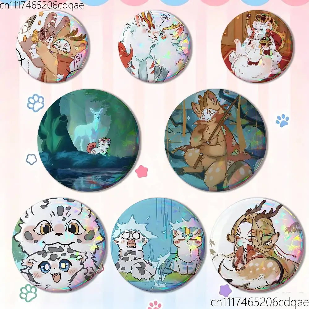 Fabulous Beasts You Shou Yan 25/32/44/58/75mm Round Cosplay Pin Bag Decor Fans Collect Friends Gifts Brooch Souvenir