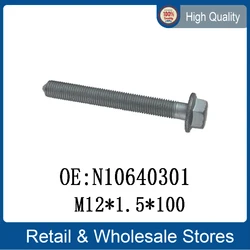 Flat Head Screw N10640301 M12*1.5*100 for VW Tiguan Passat Golf Jetta AUDI A3 A5 A8 TT N 106 403 01 M12*1.5*100m M12X1.5X100