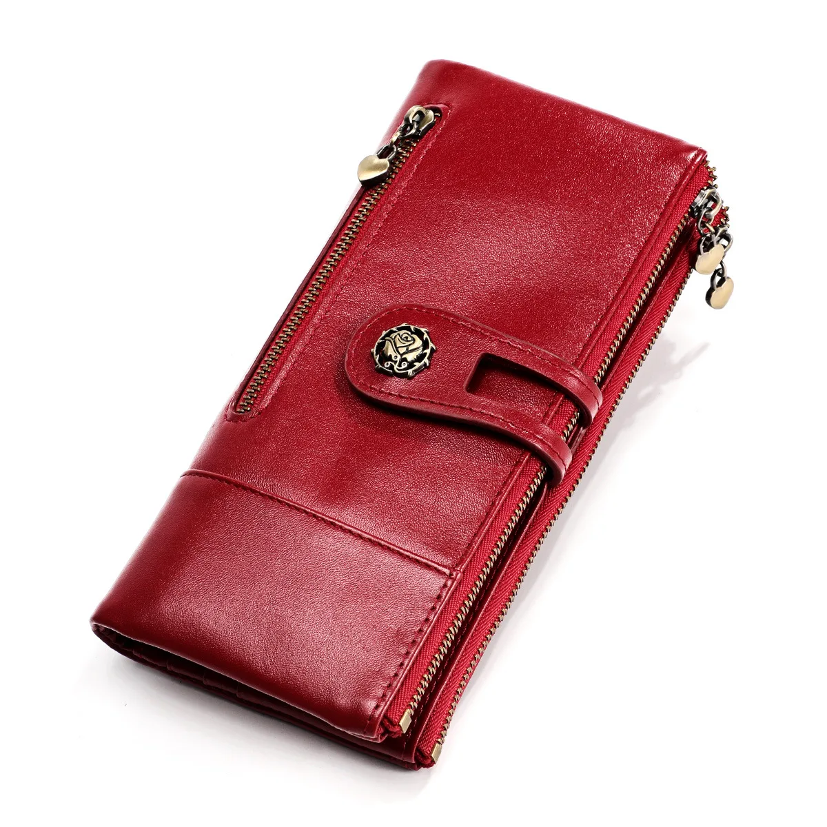 woma-long-wallet-lady-purse-rfid-anti-theft-long-wallet-genuine-leather-women's-wallet-korean-fashion-coin-purse-clutch