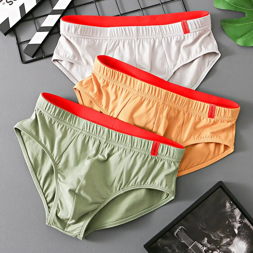 Sexy Men's Underwear Letter Print Low-rise 3D U-shaped Bag Panties Interior U Convex Breathable Comfortable Underpants Briefs