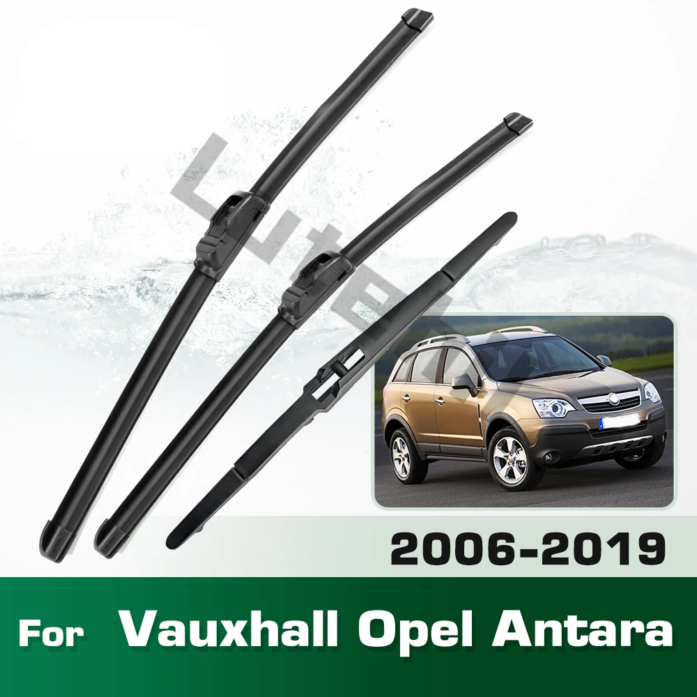Scheibenwischer-Set vorne und hinten für Vauxhall Opel Antara 2006–2019, Windschutzscheibe, Windschutzscheibe, Fenster, 24 Zoll, 16 Zoll, 12 Zoll