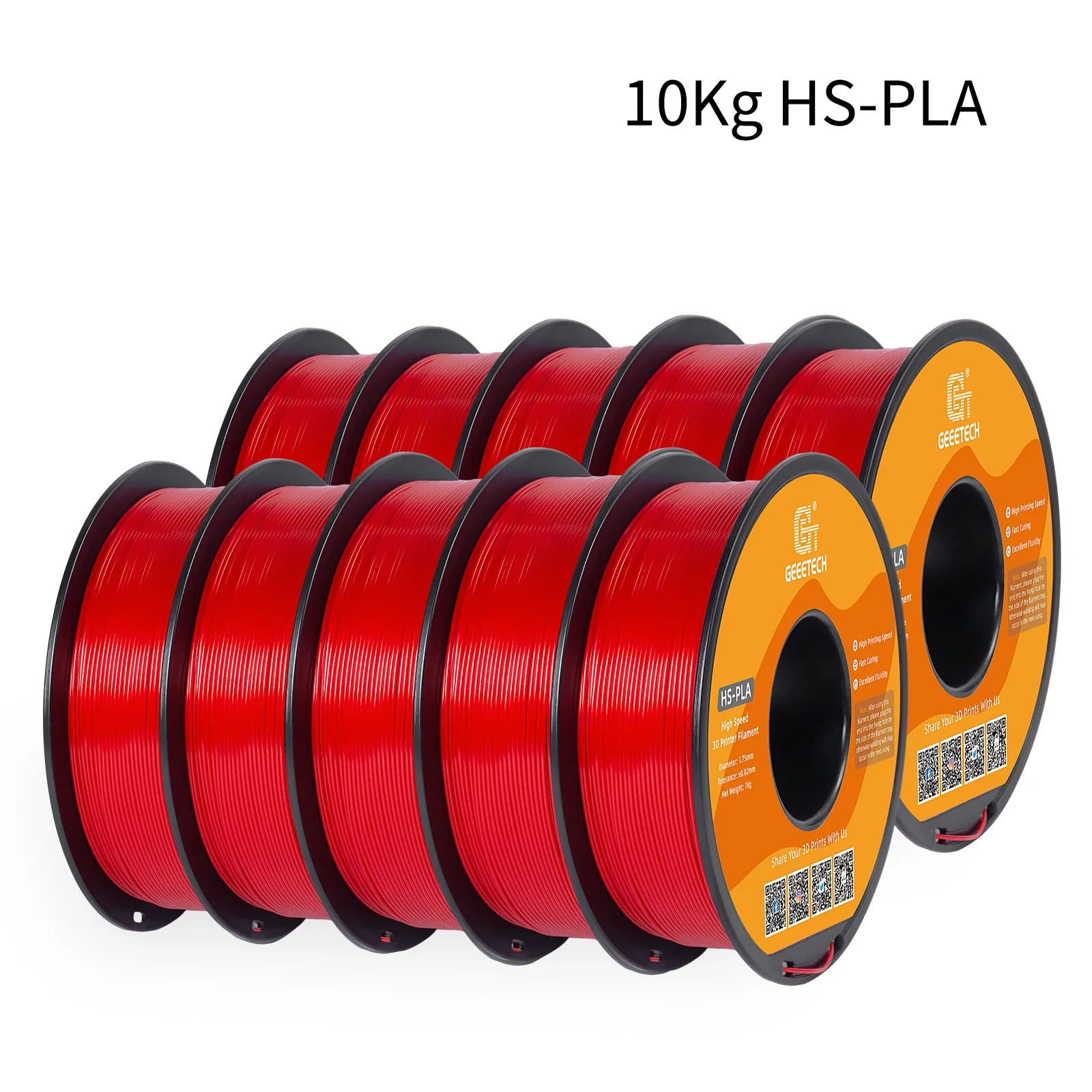 Geeetech 10Kg Hoge Snelheid Pla 3d Priner Gloeidraad 1Kg 1.75Mm, Snellere Uitharding & Afdruksnelheid, Hogere Afdrukkwaliteit