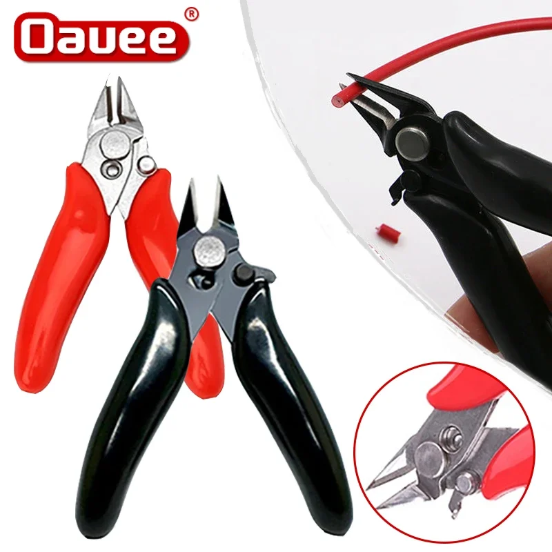 5 Inch Diagonal Pliers Carbon Steel Pliers Electrical Wire Cable Cutters Cutting Side Snips Flush Pliers Nipper Hand Tools