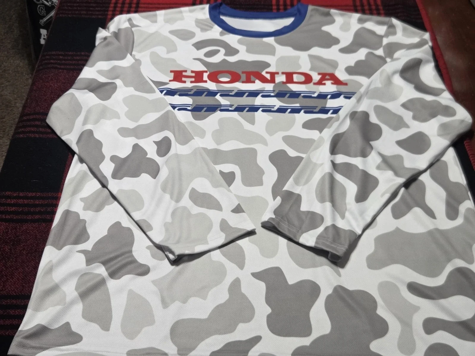 

Мотоджерси Honda 2026 осенней коллекции: дышащая быстросохнущая гоночная мото-футболка с длинным рукавом для бездорожья, комфортная мото-рубашка