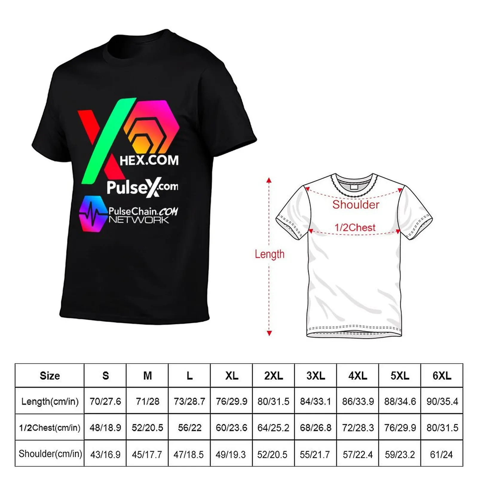 Hex PulseX Pulsechain T-Shirt custom t-shirts anime shirt valentines boutique clothes T-shirts man shirts men