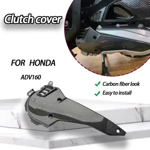 For Honda ADV160 PCX160 2021-2025 Motorcycle Transmission Intake Carbon Fiber Cover Suitable Motorcycle Left Engine Intake Cover