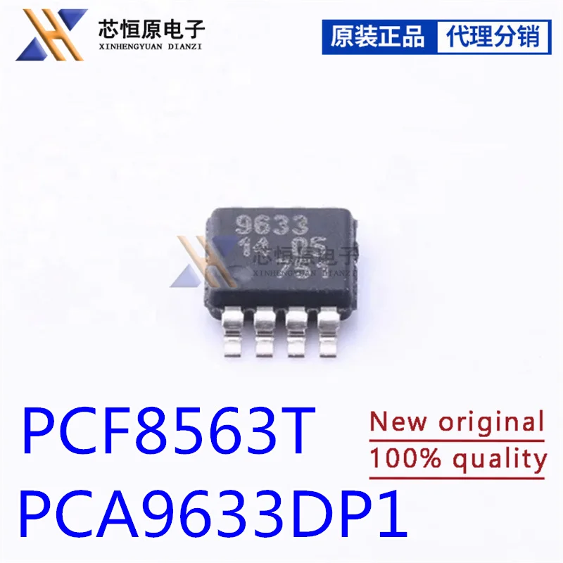 5PCS PCA9633DP1 PCA9633 Silkscreen 9633 PCF8563T PCF8563 8563T SOP8 LED Driver Chip Good quality stock