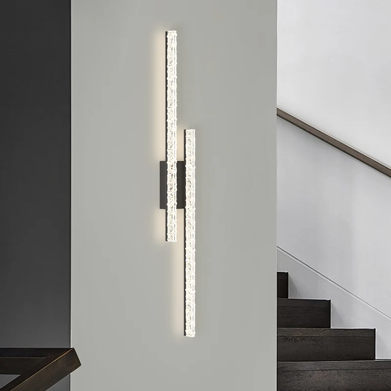 Minimalist Long Wall Lamp For Living Room Hotel Hallway Staircase Modern Simple Eye-friendly Bedside Wall Light Nordic Style