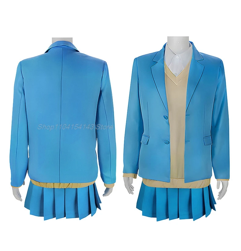 Chinatsu Kano Cosplay Costume Wig Anime Blue Box Jacket Skirt Vest School Uniform Eimei Senior High Halloween Women Customized