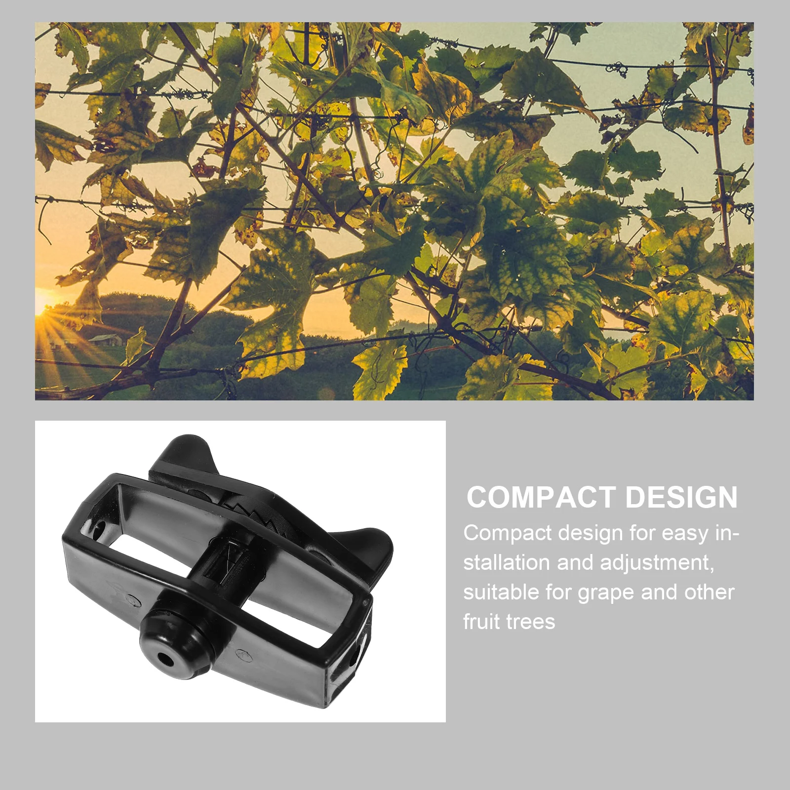 6 قطعة أداة شداد الكابلات السوداء لسلك سياج المشدود لوازم حديقة المبارزة تعريشة بوابة سلك حبل المشدود سلك بلاستيكي #5