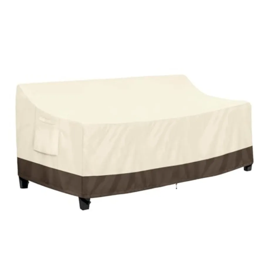 

PureFit Outdoor Couch Cover Waterof Patio Sofa Furnie Covers 3-er Outdoor Cover wi Air Vent and Handles 85W x 35D x 35H hes Bei