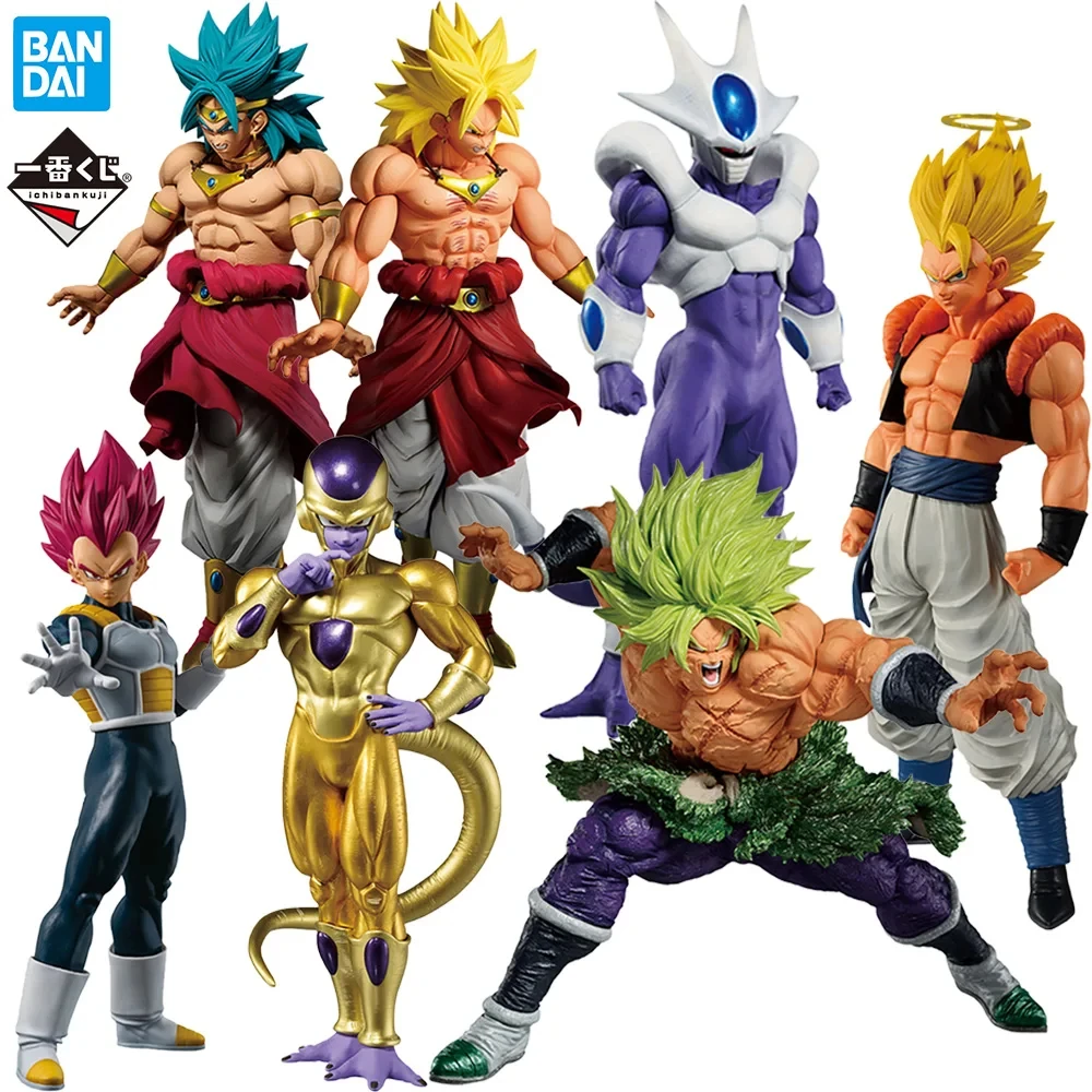 Bandai In Stock Ichiban Kuji Dragon Ball Z Anime Figure Back The Film Series Broly Frieza Cooler Gogeta Vegeta Boxed Toys Gift