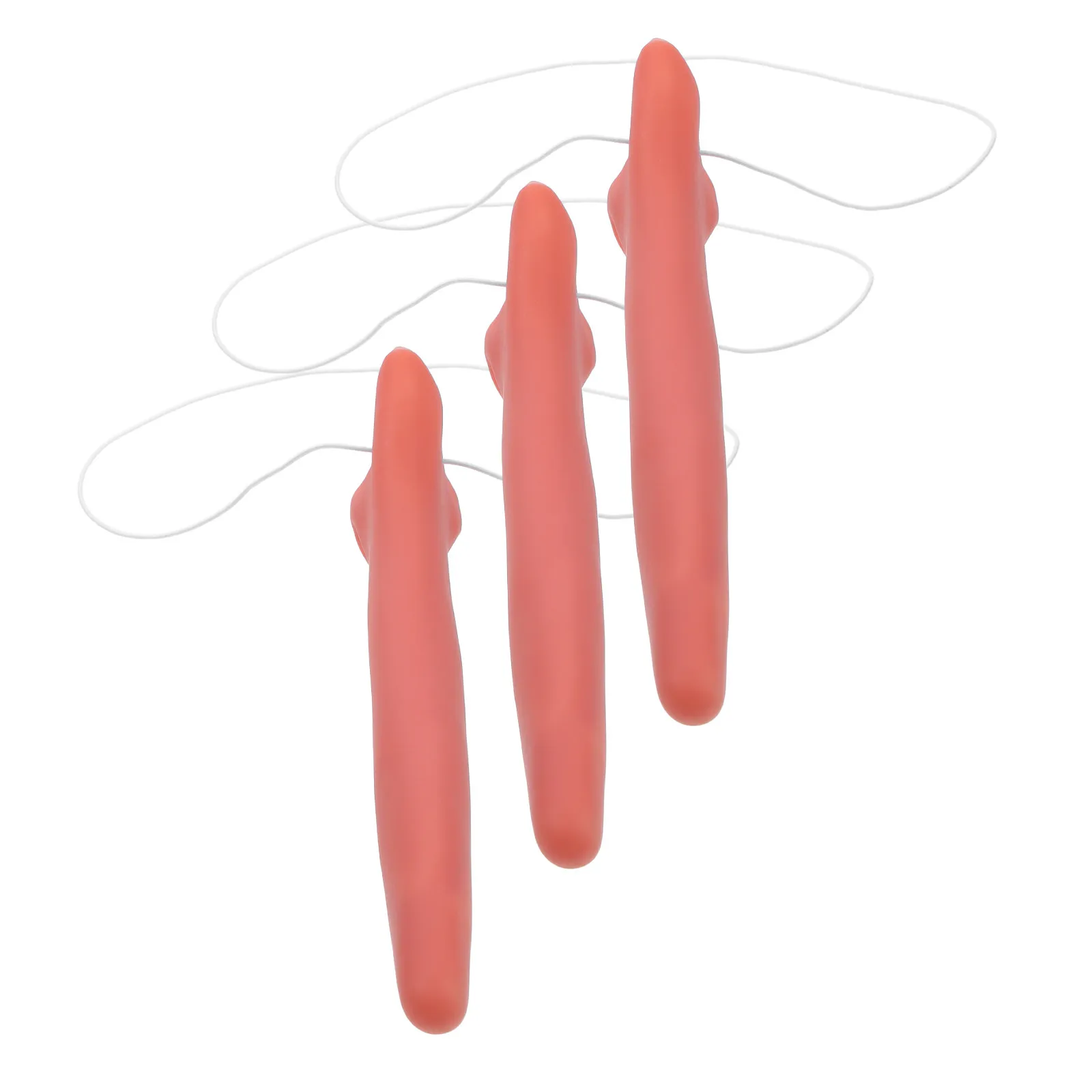 

Набор из 3 длинных накладных носов для косплея, с эластичной лентой, реквизит для вечеринок, Хэллоуина, костюмов, макияжа и декораций для выступлений