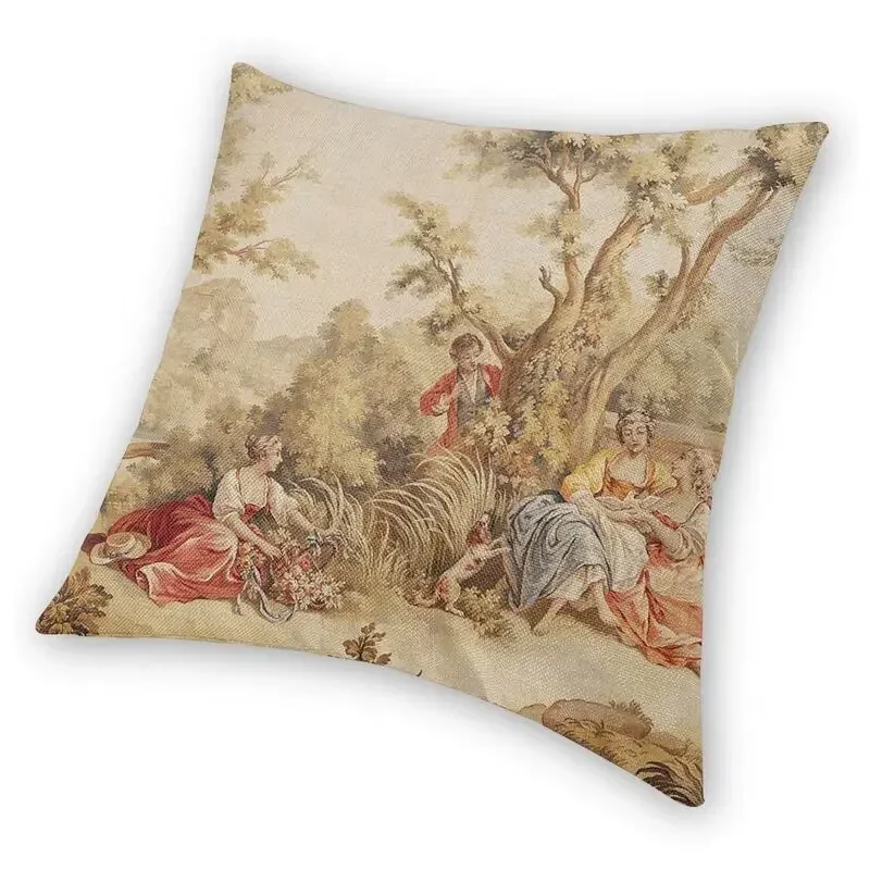 Aubusson Tapestry French 18th Century Cushion Cover European Floral Flowers Throw Pillow Case for Sofa Pillowcase Home Decor