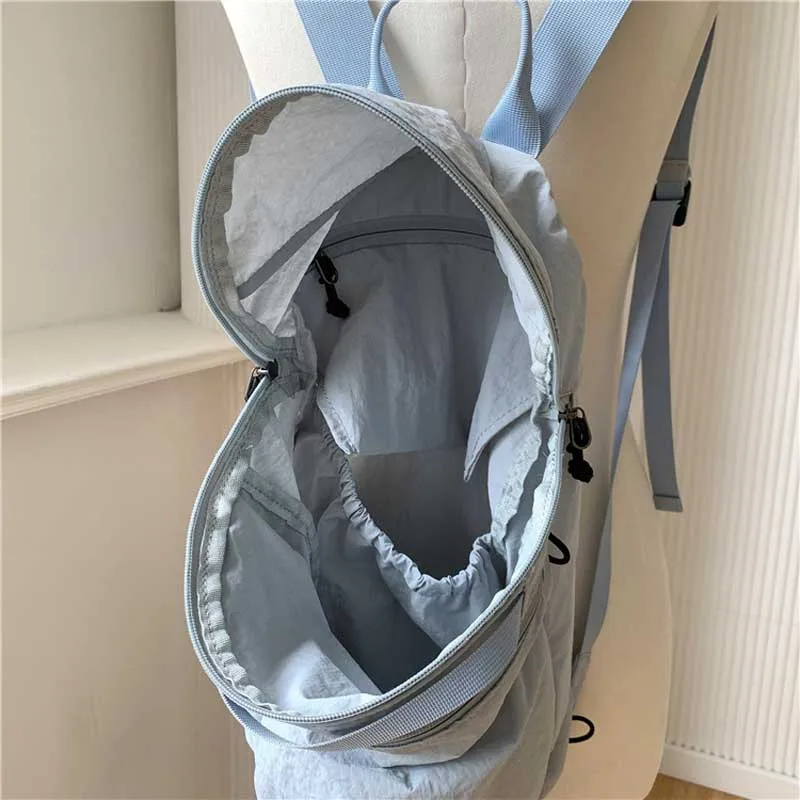 Hylhexyr Women's Waterproof Nylon Backpack Lightweight Travel Leisure Fashion Large Capacity Sport Gym Bag With Zipper