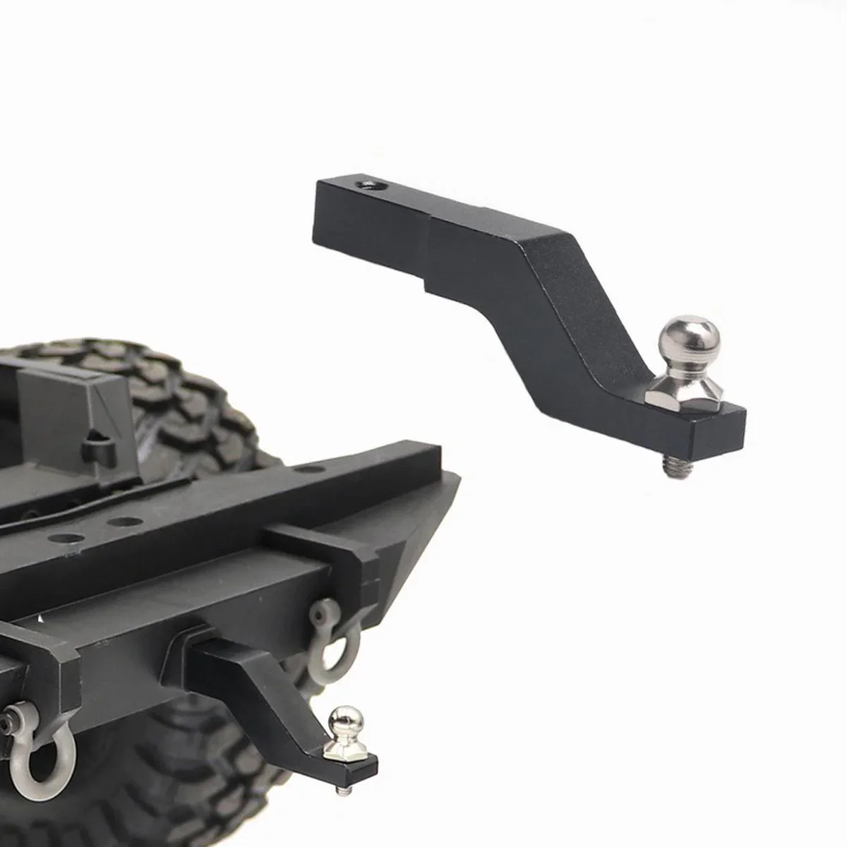 Metal Trailer Hook Metal Tail Tow Hooks with Ball Head Screw for Traxxas trx-4 T4 RC Climbing Car Toys Cars Decoration Parts