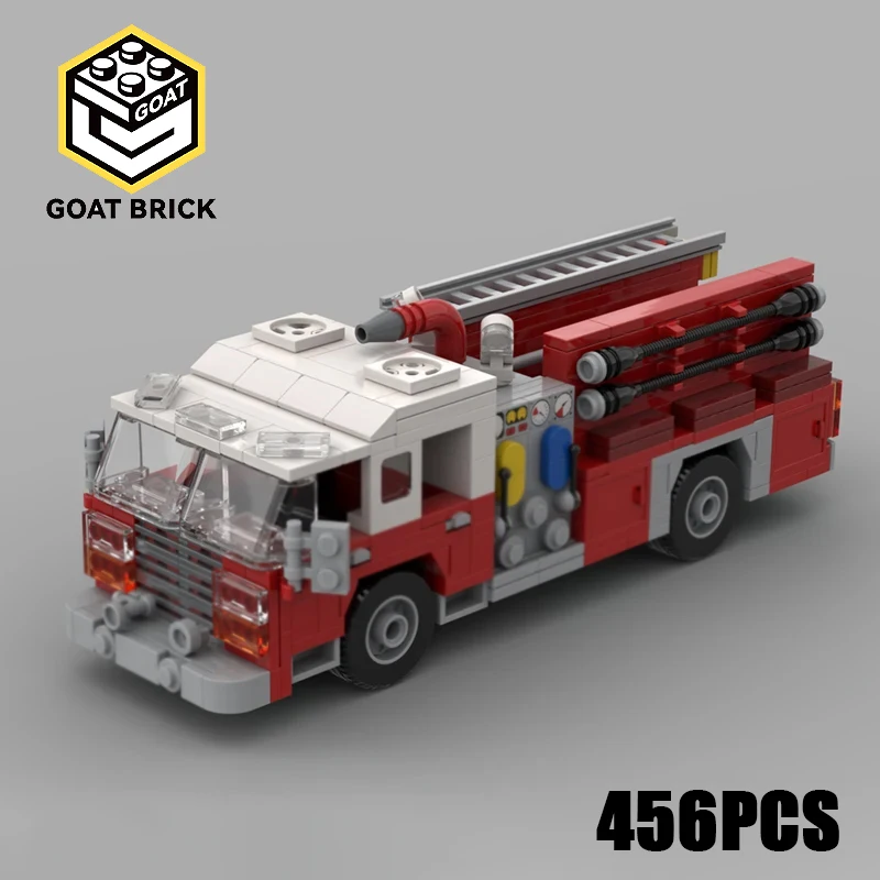 

Urban fires Moc Building Blocks West Grave Fire Truck Technology Modular Bricks Model Gifts Christmas Toys DIY Sets Assembly！