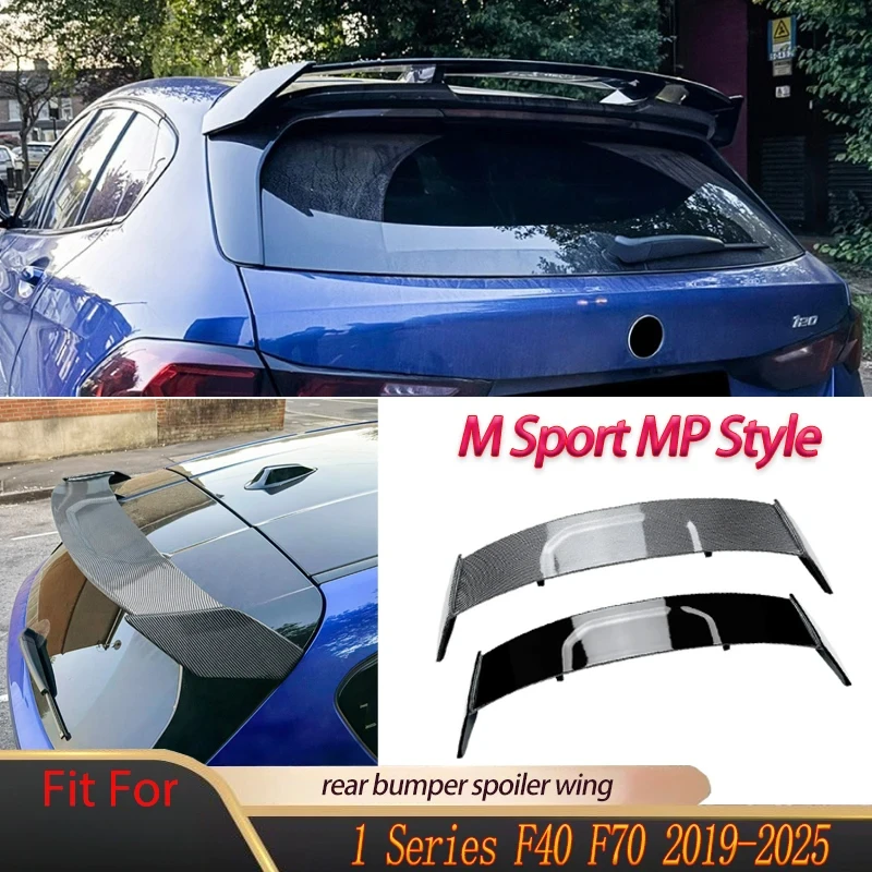 1 Series F40 F70 2019-2023 Sport MP Style 120D M135 XDrive 118i 120i 128ti Rear Bumper Spoiler Wing Tail Fin Body Kit