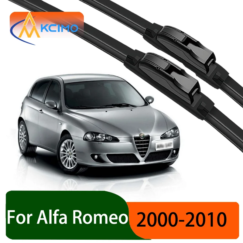 

For Alfa Romeo 147 2000–2010 Fiat Auto Durable Slient Front Wiper Blades Car Windscreen Windshield Window Wiper Accessories