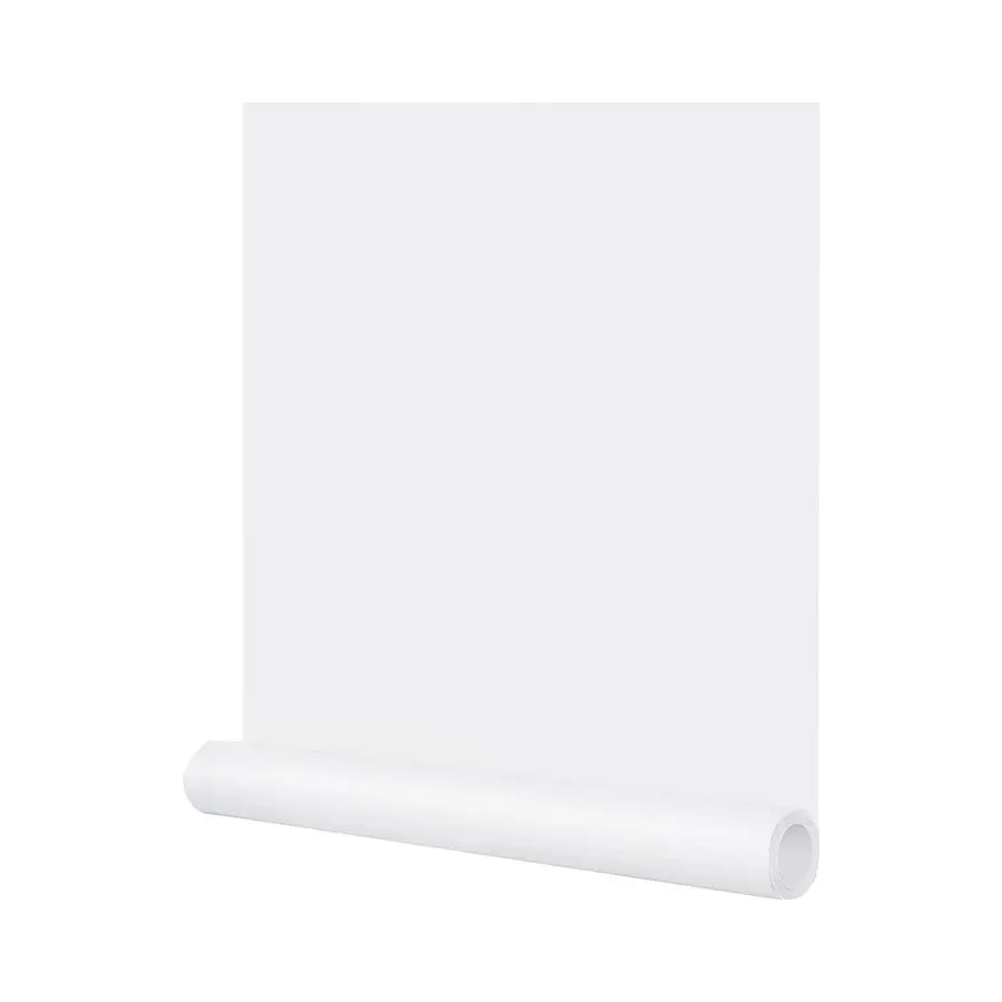 

White Peel and Stick Wallpaper Matte Solid Textured Embossed Self Adhesive Removable Waterproof Contact Paper for Cabinets Bedro