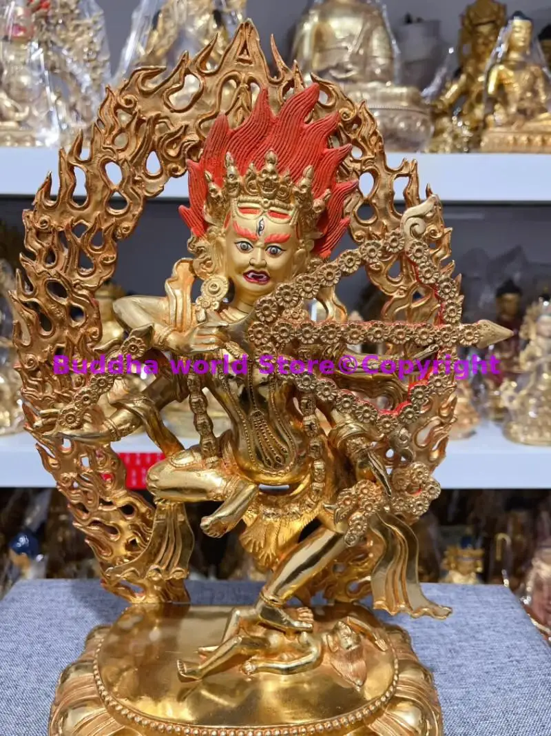 

2024 Tibet Buddhism Buddha statue Goddess Kurukulla ZUO MING FOMU gilding COPPER Exorcism Effective protection