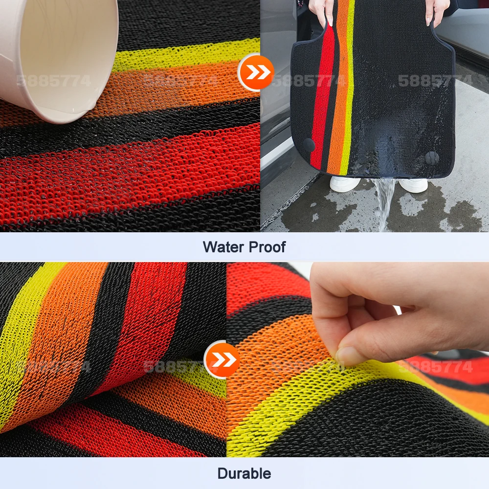 ل JAC Refine S4 2019-2020 الحصير سيارة طبقة مزدوجة مخصص غطاء السجاد السيارات الملحقات الداخلية #5