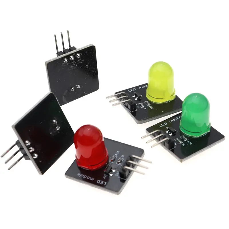 DC 3.3v-5v 10mm Light-emitting Module Led Sensor LED Indicator Light-emitting Tube Module For Arduino Red Blue Green White Light image 6