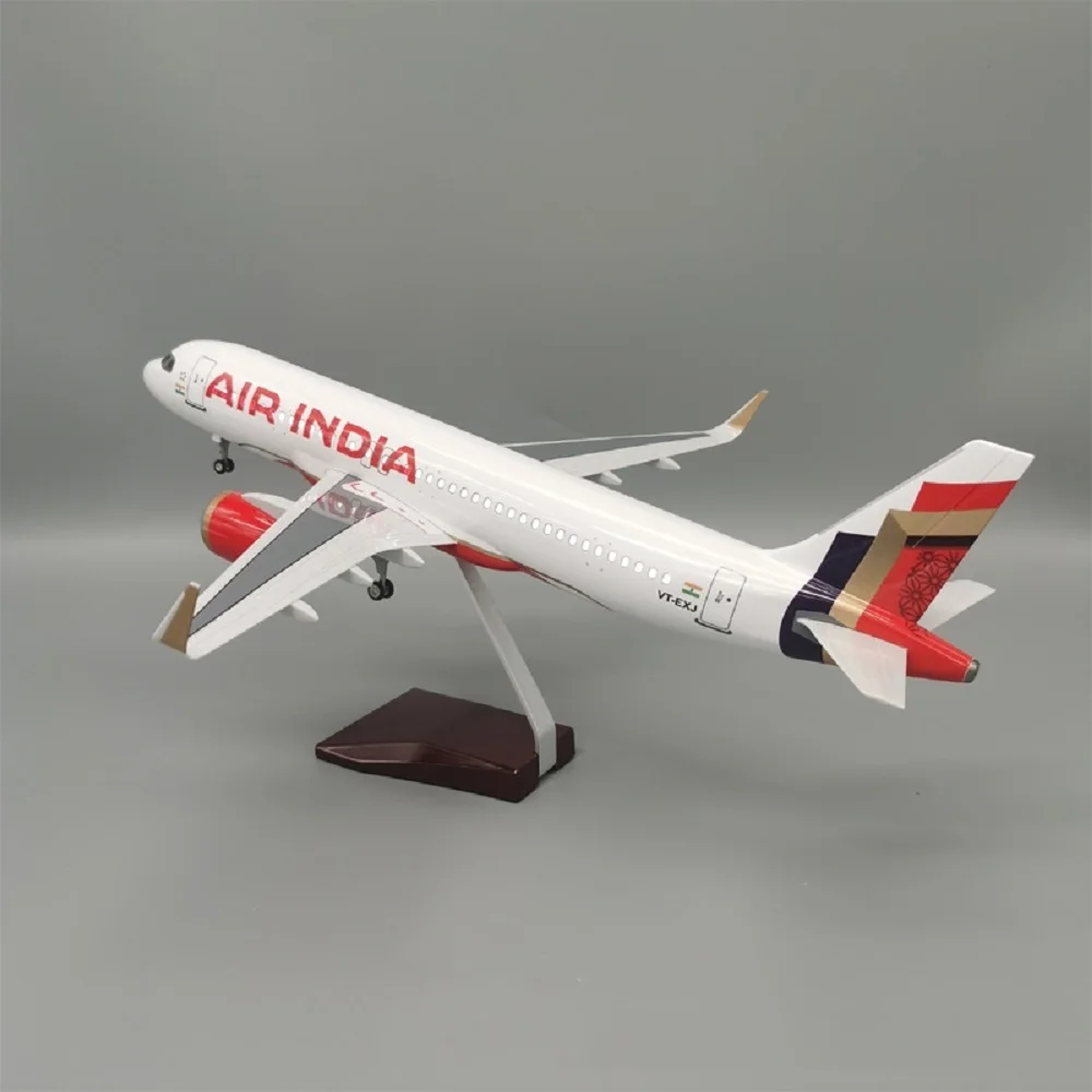 Toy Planes 47cm Model Air India A320Neo Aircraft Toy With Base Display Plane Aircraft Toys Collection Decoration For Children