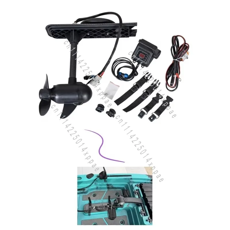 Electric Tow Motor for Pedal Kayaking, Diver Outdoor Activities 65-Pound Brushless Hybrid Engine Powerful
