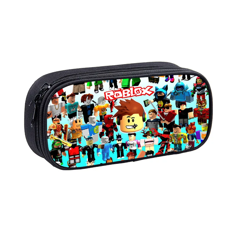 Roblox Game Large Capacity Stationery Box Game Cartoon Peripheral Stationery Pen Storage Bag Pen Pencil Birthday Gift