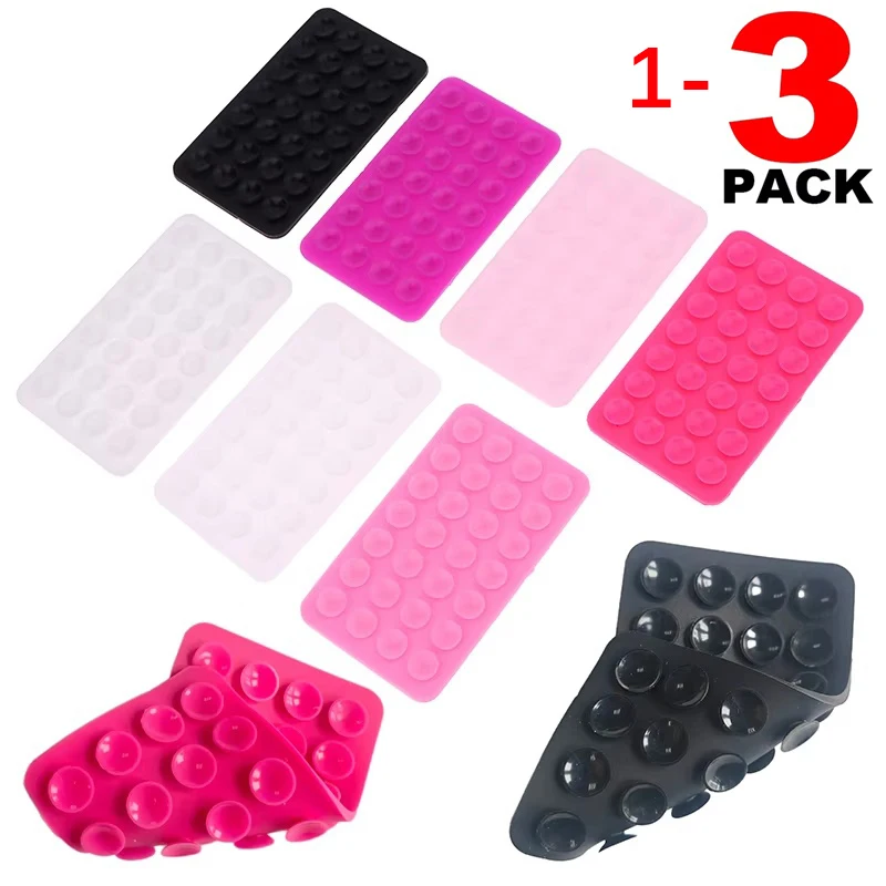 Silicone Suction Cup Phone Holde Multi-functional Pad For Selfies And Double Sided Silicone Suction Cup Sided For Mobile Phone