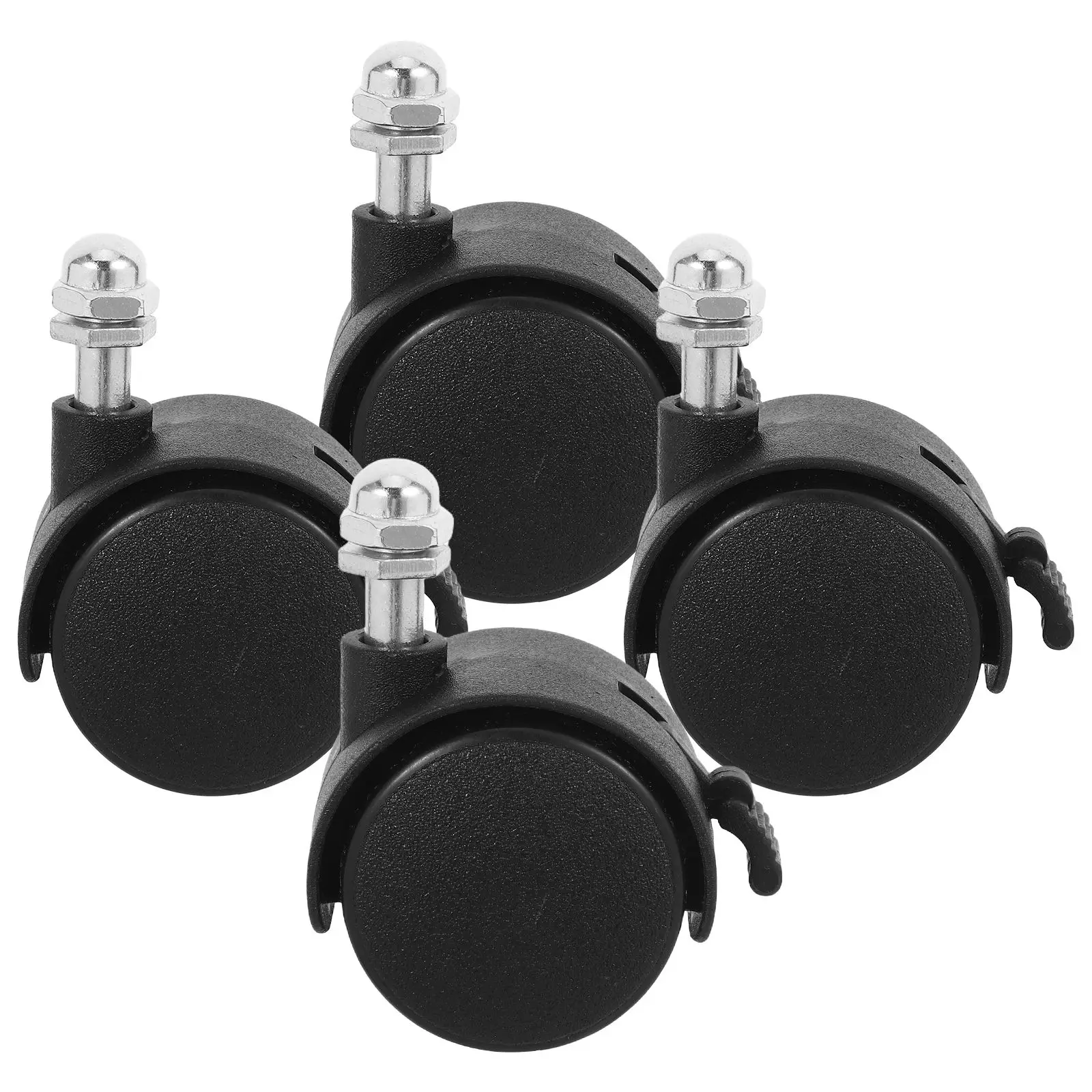 4 Pcs Electric Heater Casters 8MM Thread Swivel Replacement Furniture Bath Seat Trolley Accessories Wheel Caster