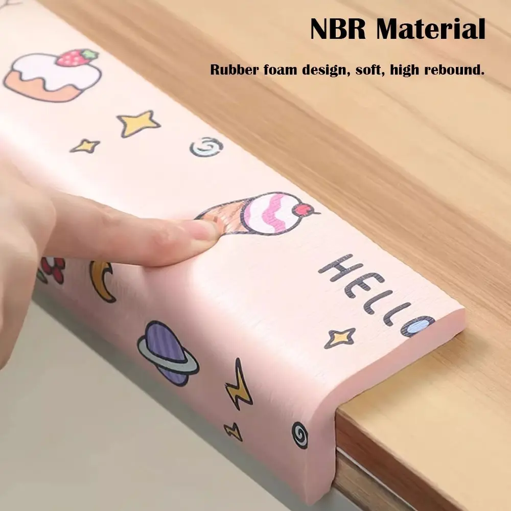 Kids Window Sill Desk Edge Guard Strip Baby Safety Self Adhesive Wall Corner Protector Soft NBR Anti Collision Cushion Bedside