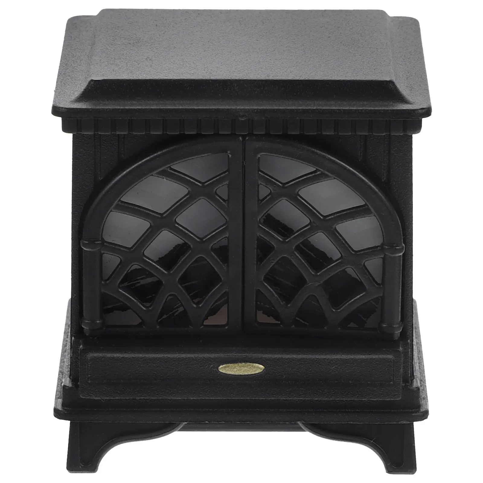 

Mini Fireplace Plastic Miniature House Accessory Light Simulated Fire Place for Tiny House Decoration Micro Landscape DIY Decor