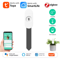 Tuya Zigbee Temperature Humidity Detector Moisture Smart Soil Tester Moisture Sensor RealTime Monitor Support Home Assistant Z2M