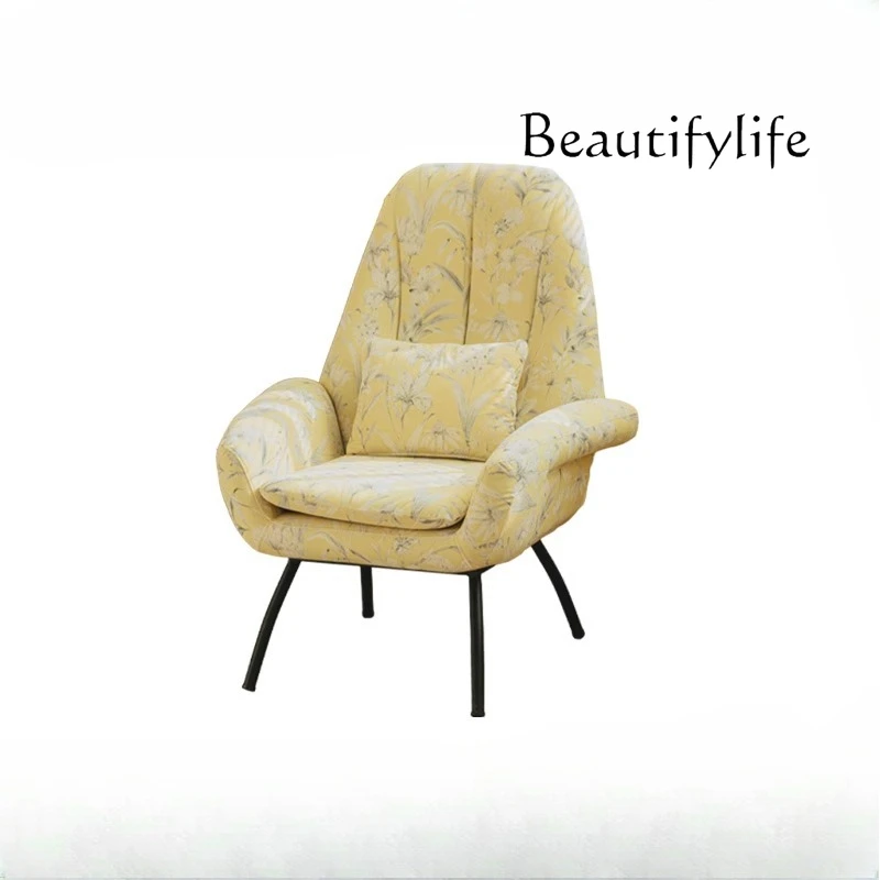 

New fashion single sofa chair French retro style leisure living room balcony home designer light luxury